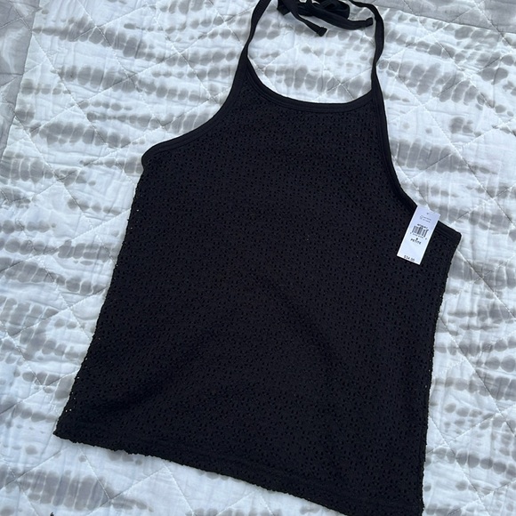 GAP Tops - Gap Crochet Halter, S, Black